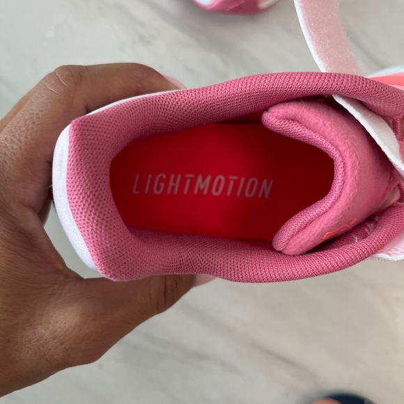 Adidas Lightmotion Running Shoes Pink Neon Size 5.5 - Picture 11 of 12